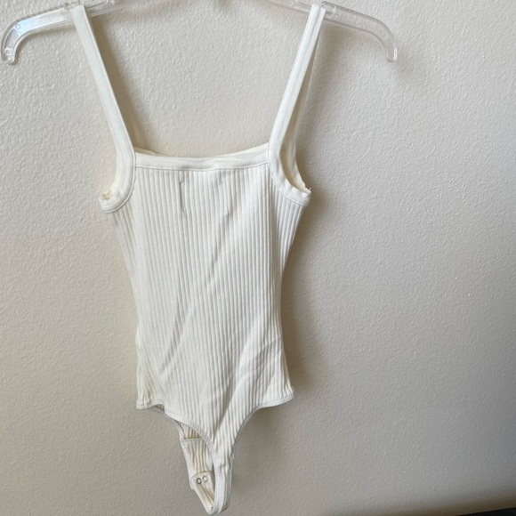 Citizens of Humanity Women's Harper Bodysuit White Size XS One Piece Ribbed - Picture 3 of 9